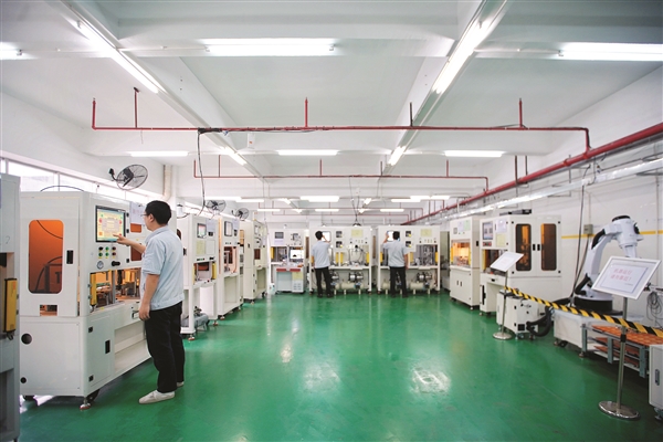  华阳精机有限公司智能装备研发中心。 本组图片 惠州日报记者汤渝杭 摄